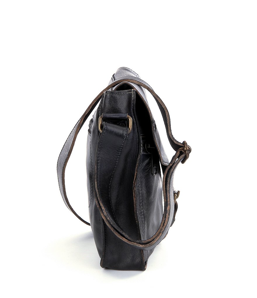 Bed Stu Venice Beach Buckle Weathered Leather Crossbody Bag