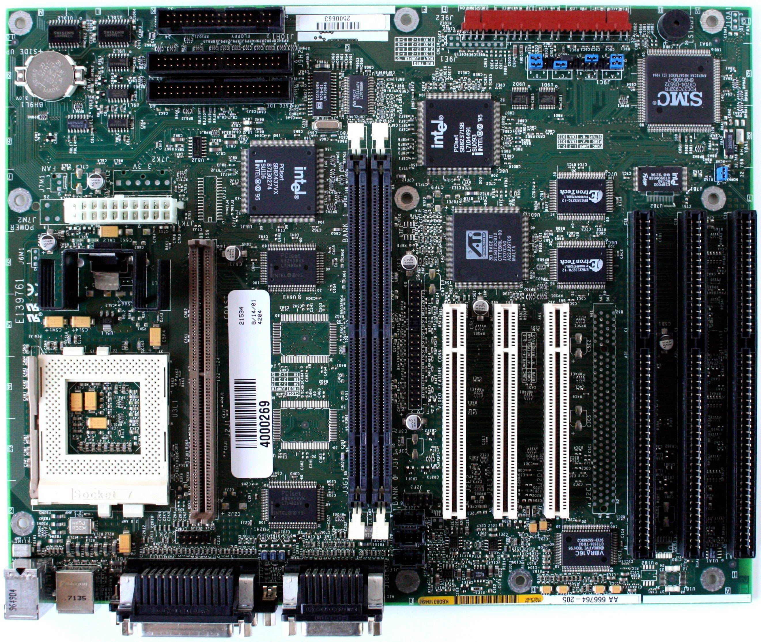 MB, Intel P55C 200 MHz, 4000269, Audio/Video, AA 666764-205