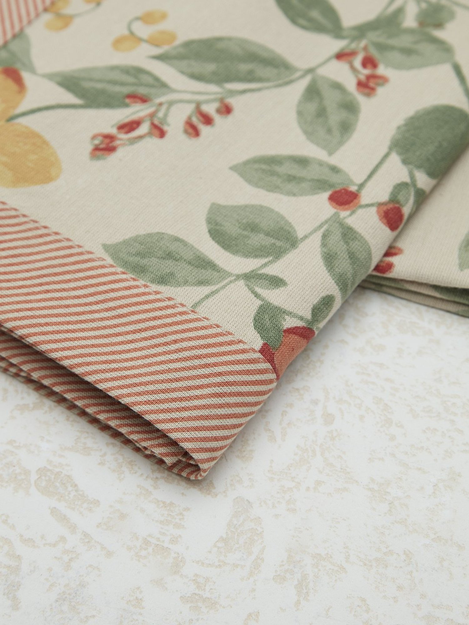 Romee Beige Cotton Checks Table Linen Sets