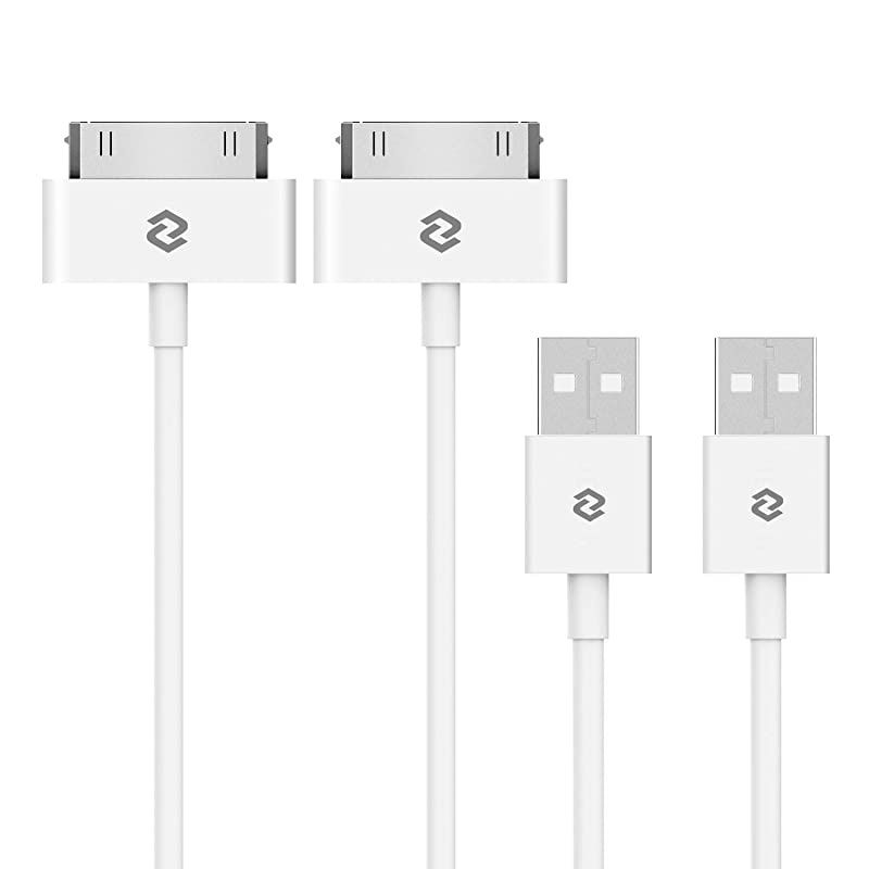 USB Sync and Charging Cable for iPhone 44s iPhone 3G3GS iPad 123 iPod 33 Feet 2Pack White