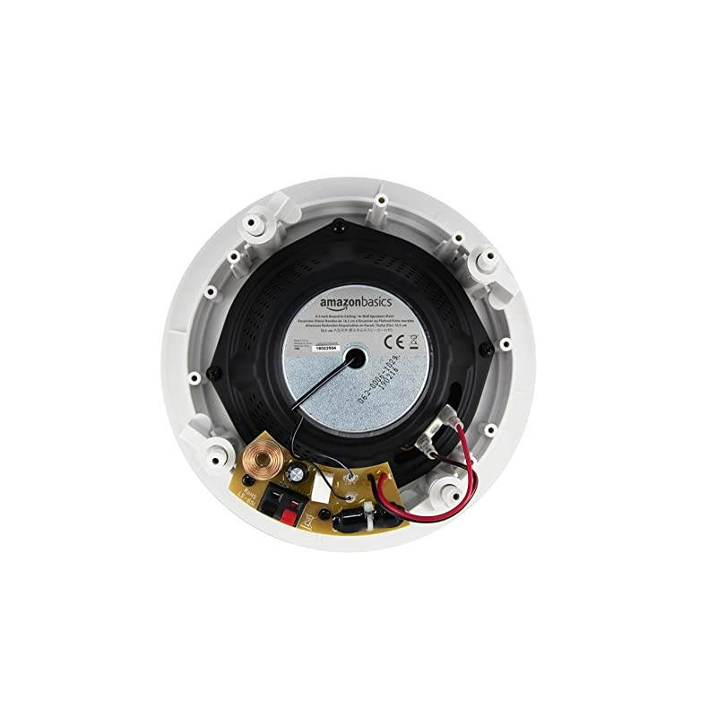 Basics 65 Round InCeiling InWall Mounted Speakers Set of 2