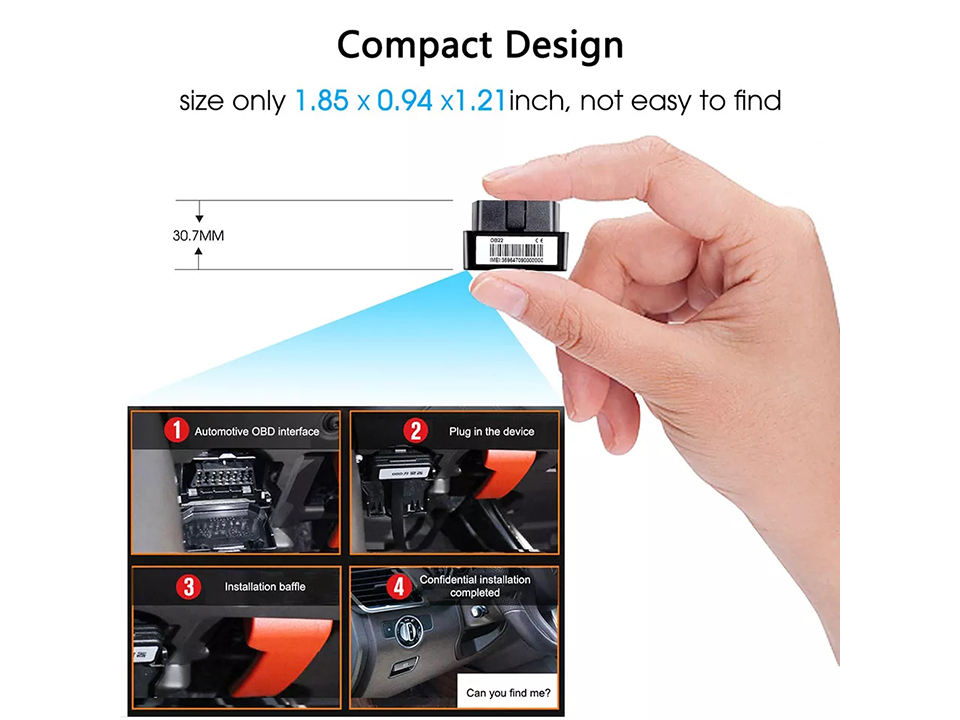 JIMIIoT OB22 Mini Car GPS Tracker With Voice Monitoring Real-time Tracking Free Charging Multiple Alarms GPS Locator For Vehicles