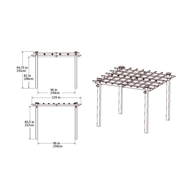 94.75" Mirage Pergola - Vita