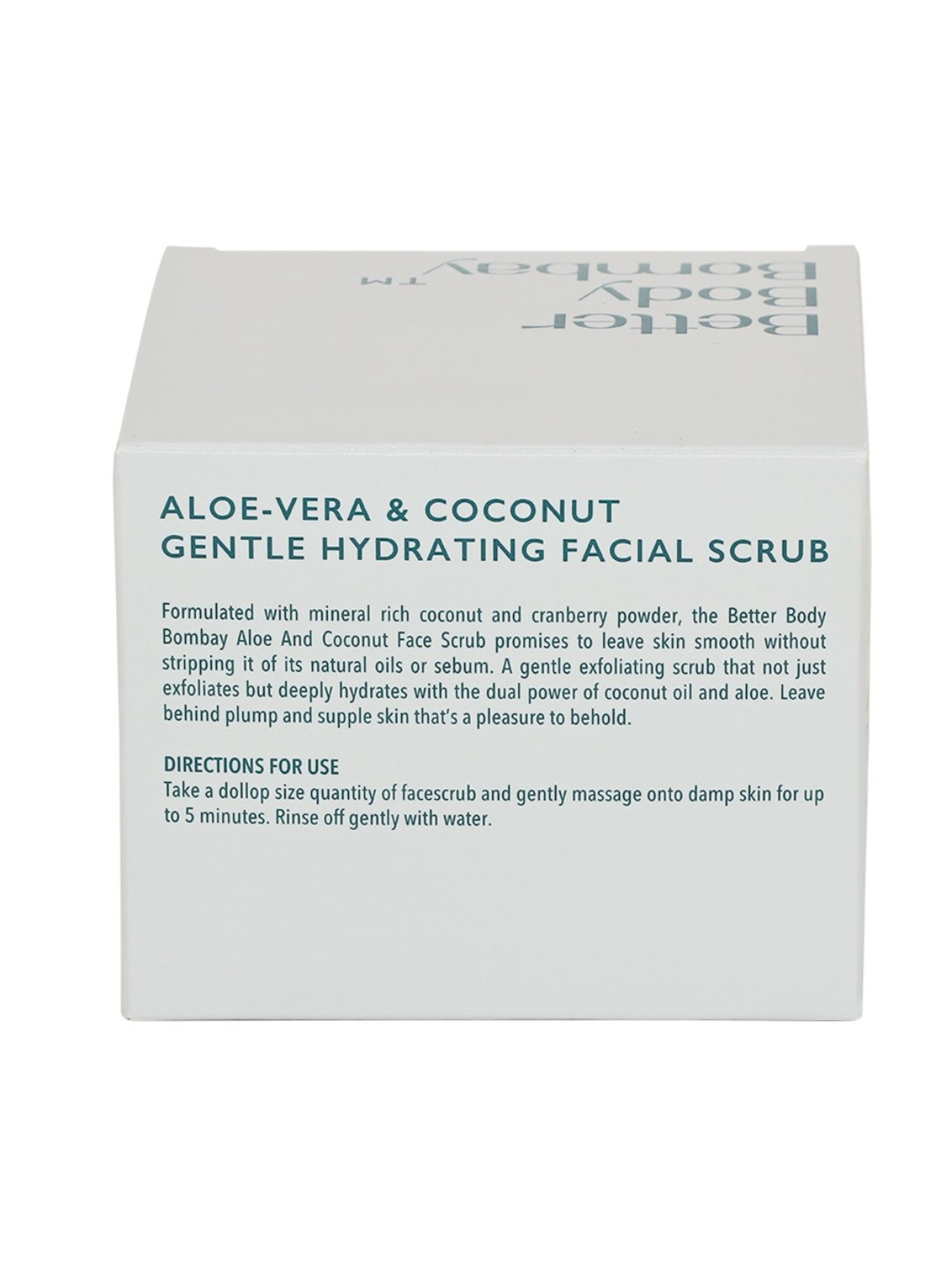 bbb Better Body Bombay Aloe & Coconut Gentle Hydrating Facial Scrub - 100 gm