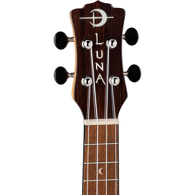 Luna Guitars Vista Deer Tropical Wood Concert Acoustic-Electric Ukulele Gloss Natural