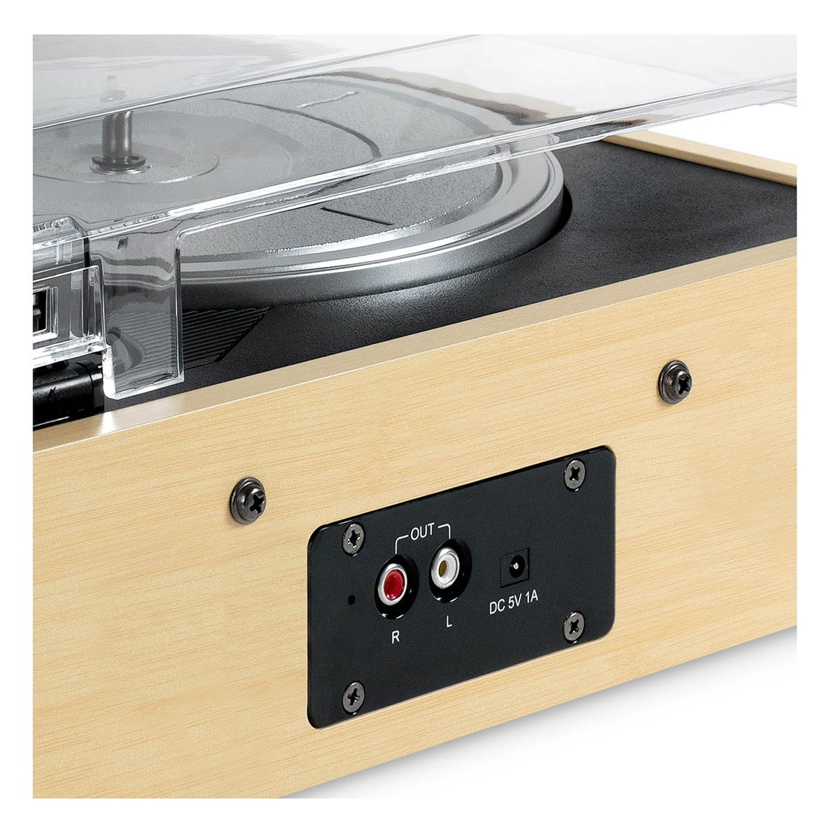Victrola Eastwood 3-Speed Dual-Bluetooth Hybrid Turntable (Black/Bamboo)