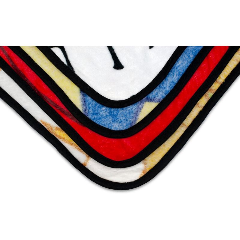 Just Funky Sonic The Hedgehog Warhol Fleece Throw Blanket | 45 x 60 Inch Cozy Blanket