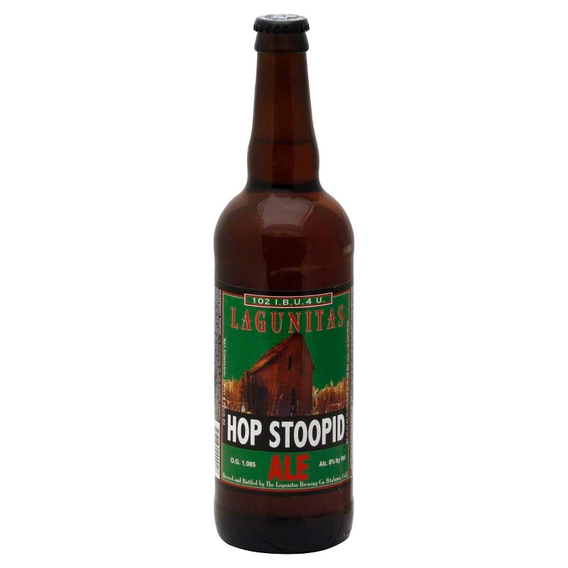 Lagunitas Hop Stoopid Ale Double IPA Beer - 22 fl oz Bottle