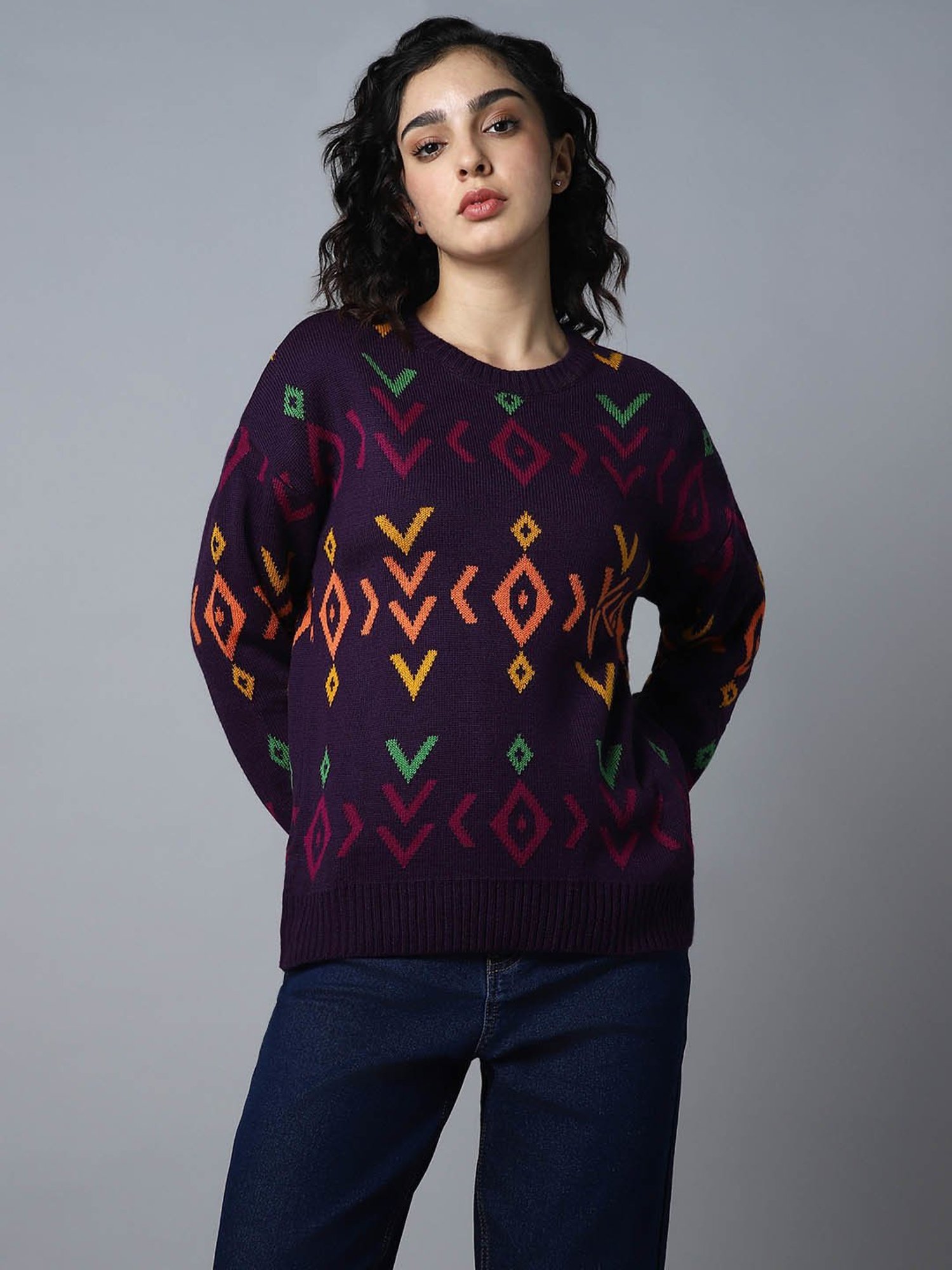 High Star Purple Sweater