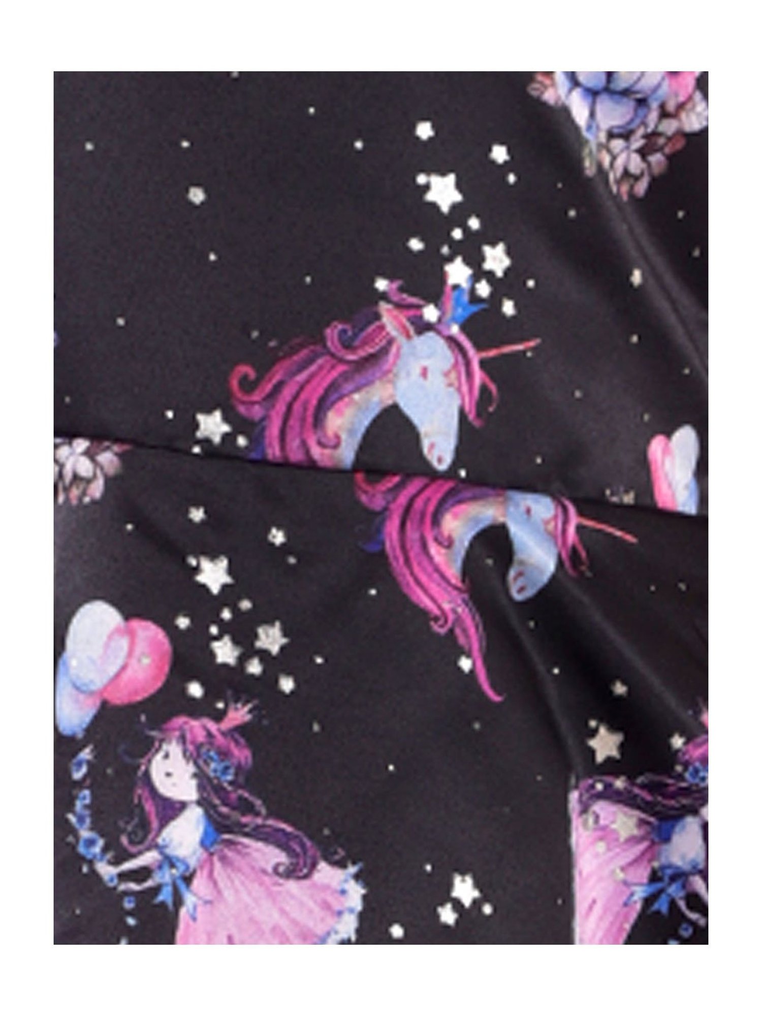 KidsDew Kids Black Printed Dress