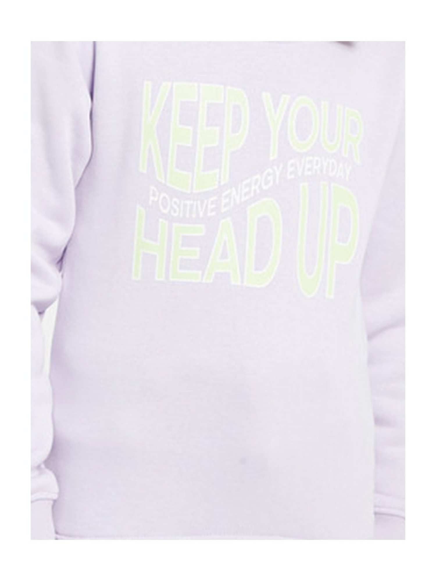 METTLE Kids Lavender Printed Full Sleeves Sweatshirt