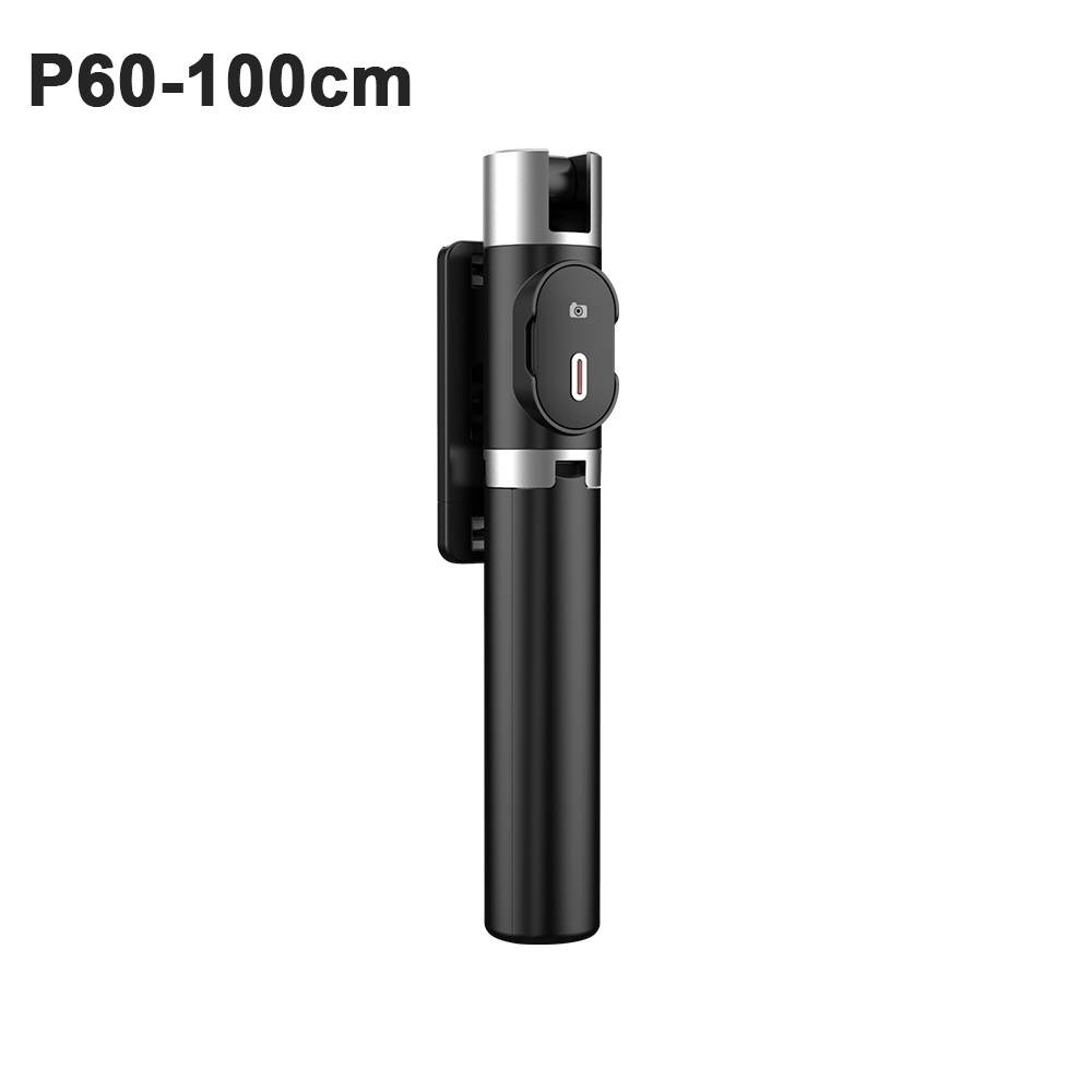 Anti-shake Bluetooth Mobile Phone Selfie Stick Photography Tripod Stand Handheld Mobile Phone Holder Ajustable Extendable Selfie Stick with Remote Control-White/P60