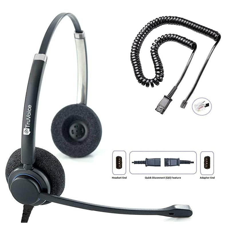 HD150 Double Ear Headset with Noise Canceling Microphone amp U10 Adapter for All Cisco 6000 7800 and 8000 Series Phones and Models 7931 7940 7941 7942 7945 7960 7961 7962 7965 7970 7975