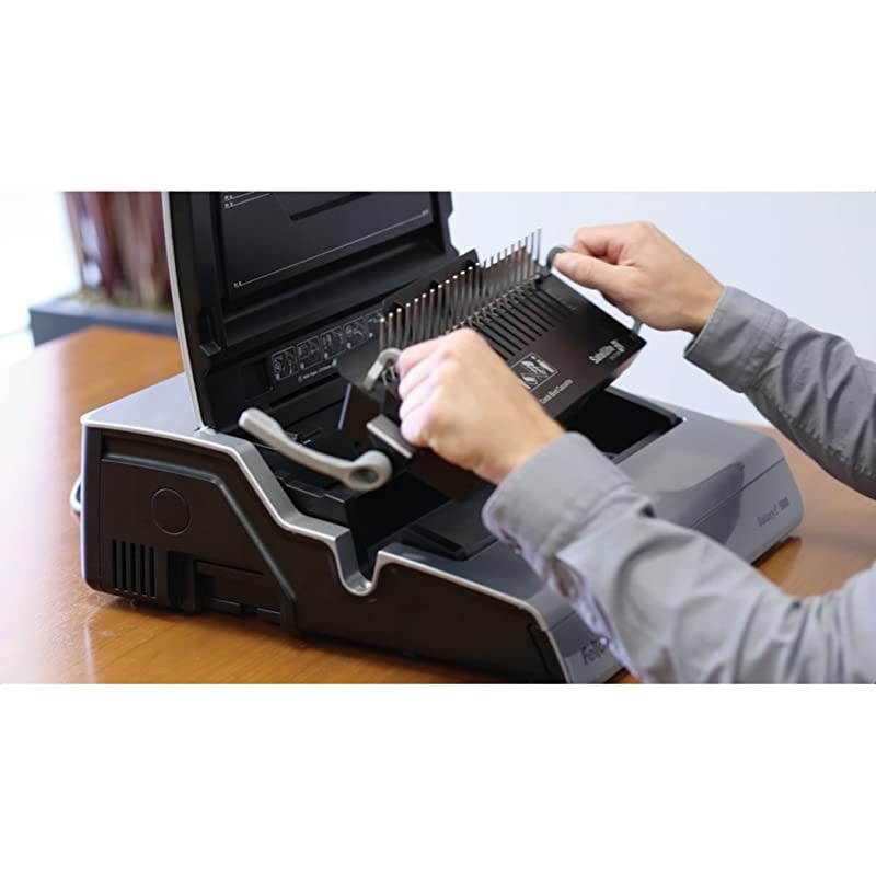 5218301 Galaxy 500 Electric Comb Binding System, 500 Sheets, 19 5/8x17 3/4x6 1/2, Gray