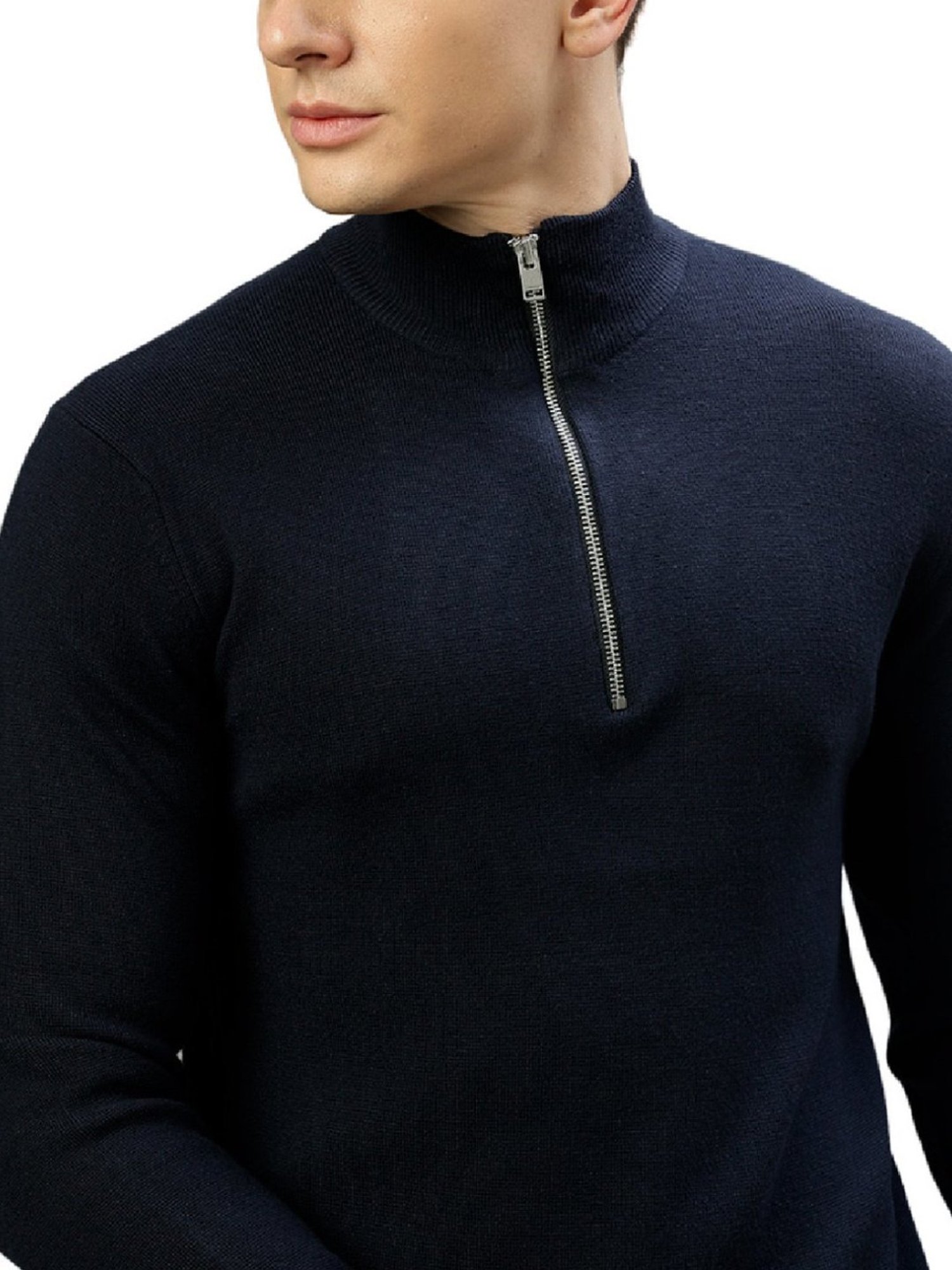 Lindbergh Blue Regular Fit Sweaters