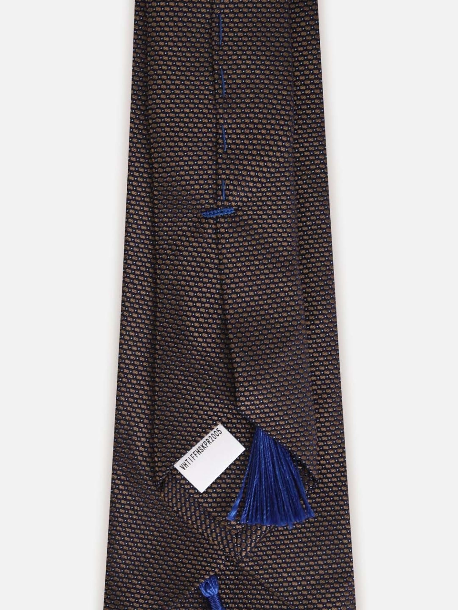 Van Heusen Brown Embroidered Tie