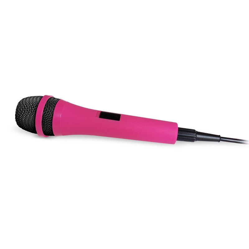 Singing Machine SMM205P Uni-Directional Dynamic Microphone with 10-Foot Cord, Pink