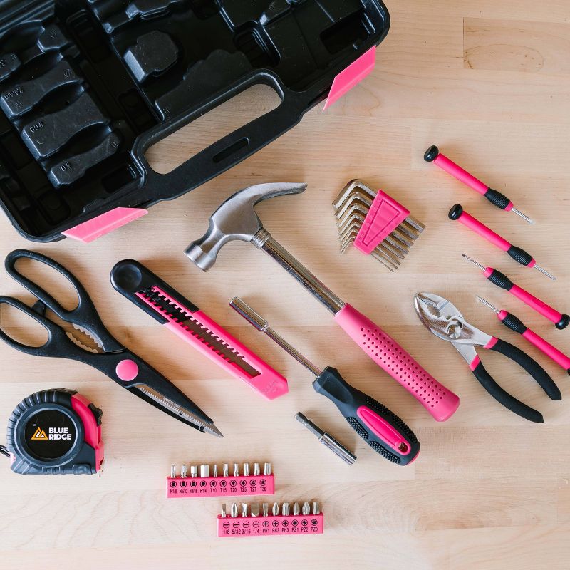 Blue Ridge Tools 40pc Household Tool Pink
