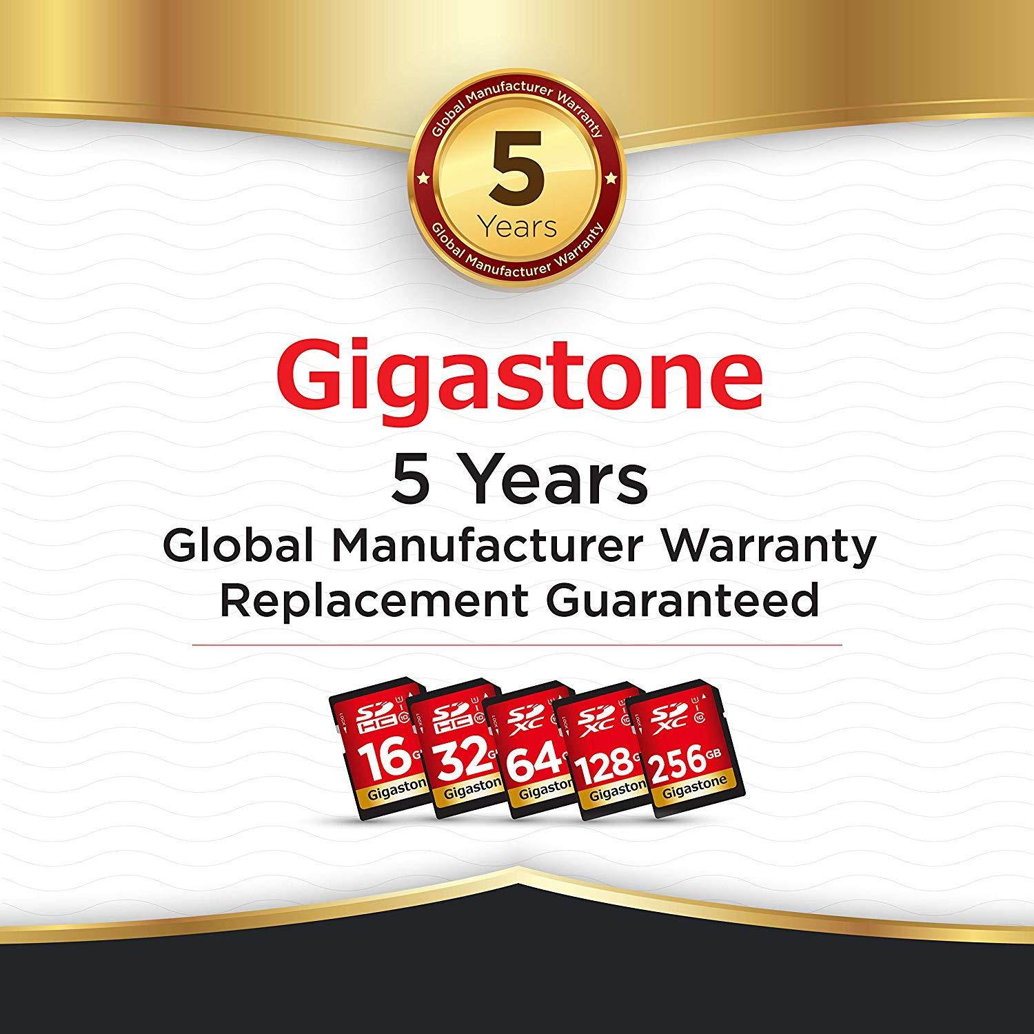 Gigastone 16GB SD Card UHS-I U1 Class 10 SDHC Memory Card High-Speed Full HD Video Canon Nikon Sony Pentax Kodak Olympus Panasonic Digital Camera