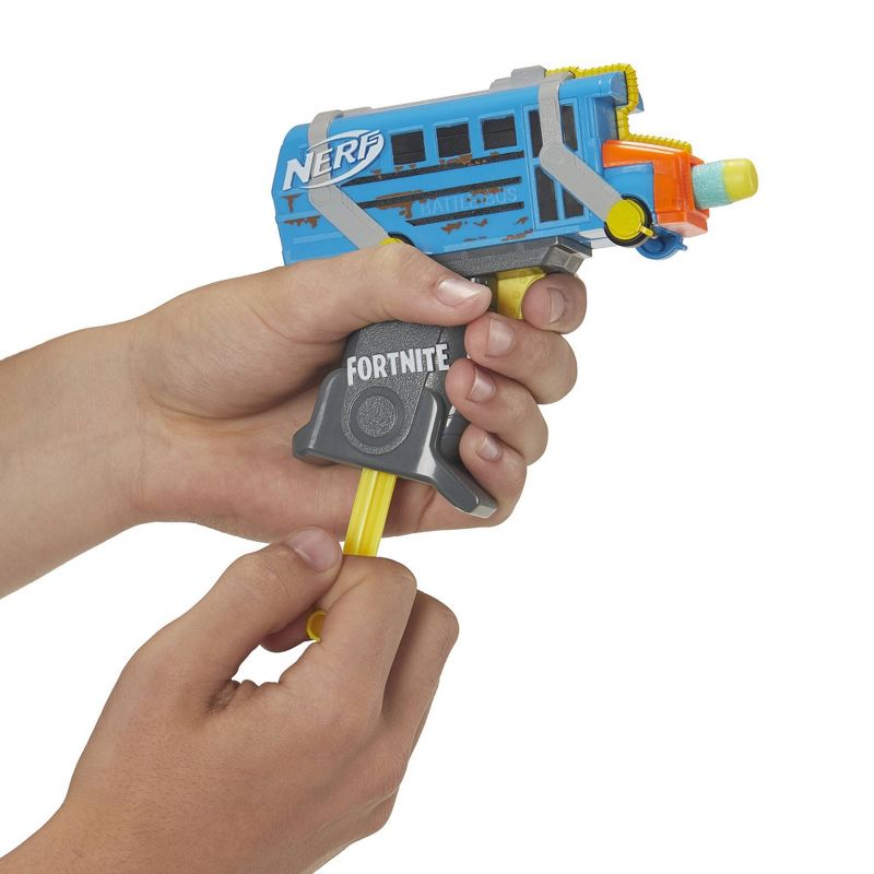 NERF Fortnite Micro Battle Bus Nerf MicroShots Dart-Firing Toy Blaster
