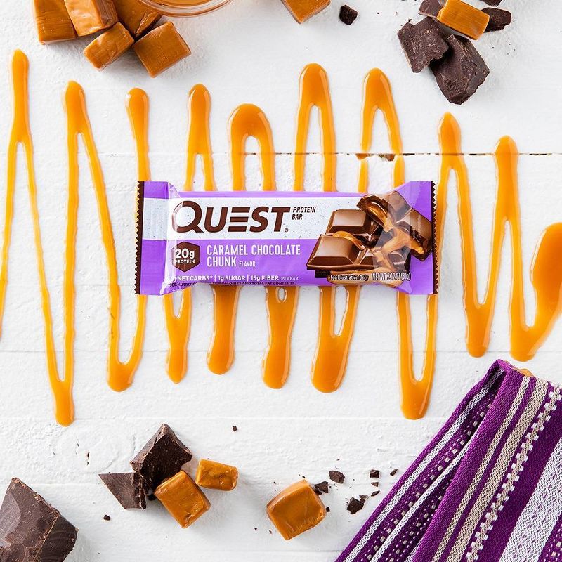 Quest Protein Bar - Caramel Chocolate Chunk - 12ct/25.33oz