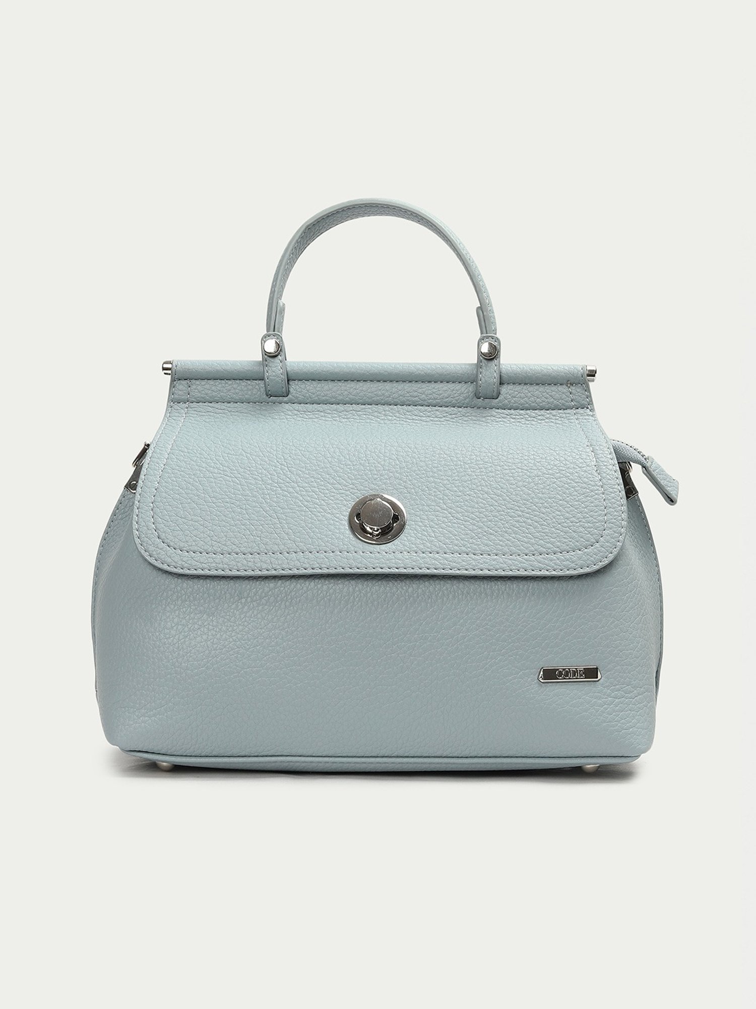 Code by Lifestyle Blue Solid Handbag
