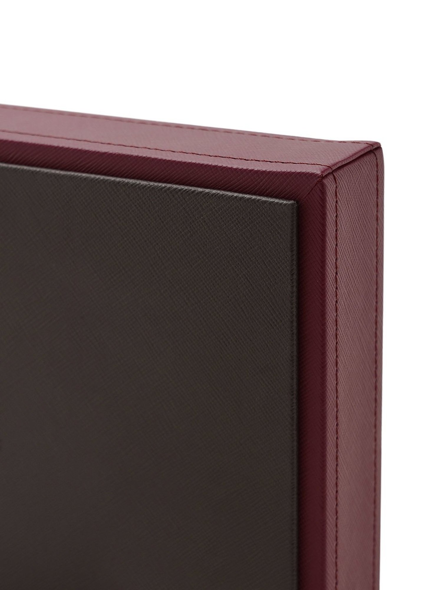 Pure Home and Living Red Leather Solid Organisers