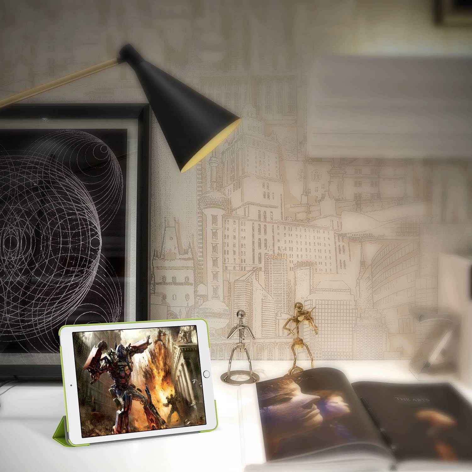 JETech Case for iPad (9.7-Inch, 2018/2017 Model, 6th/5th Generation), Smart Cover Auto Wake/Sleep, Green