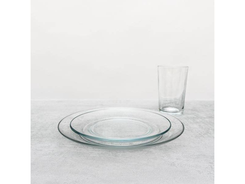 Duralex - Lys Glass Salad Plate 7.5"x7.5" Set of 4