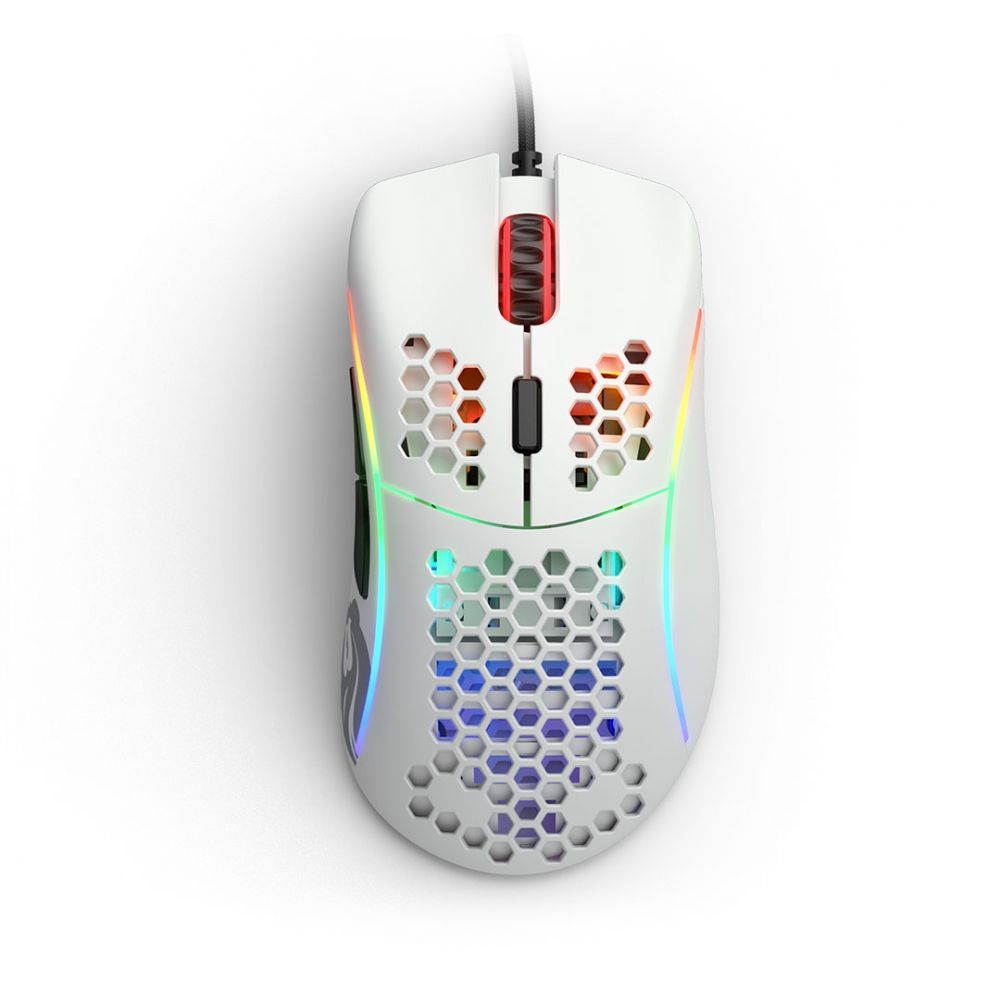 Glorious Model D Minus RGB Gaming Mouse - Matte White