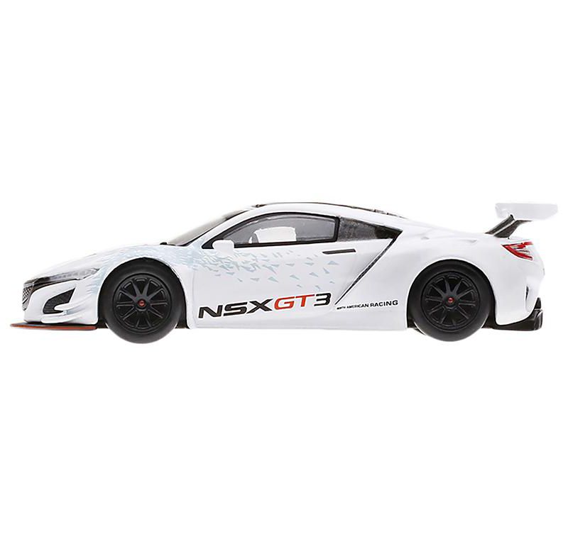 Acura NSX GT3 White "New York Auto Show 2016" Limited Edition 3600 pcs 1/64 Diecast Model Car by True Scale Miniatures