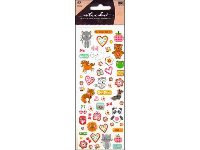 Sticko 442045 Puffy Classic Stickers-Lucy Love