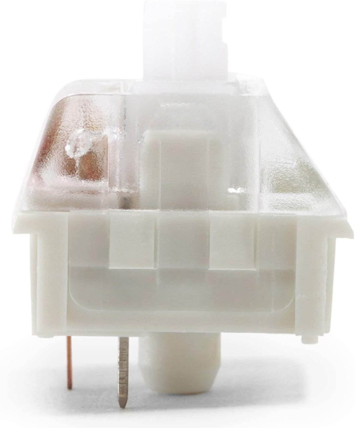 Drop Halo Clear Keyboard Switches &mdash; Plate Mounted, Tactile, 65g, Cherry-Style, Quiet Switches, by Kaihua (Halo Clear, 110 Pack)