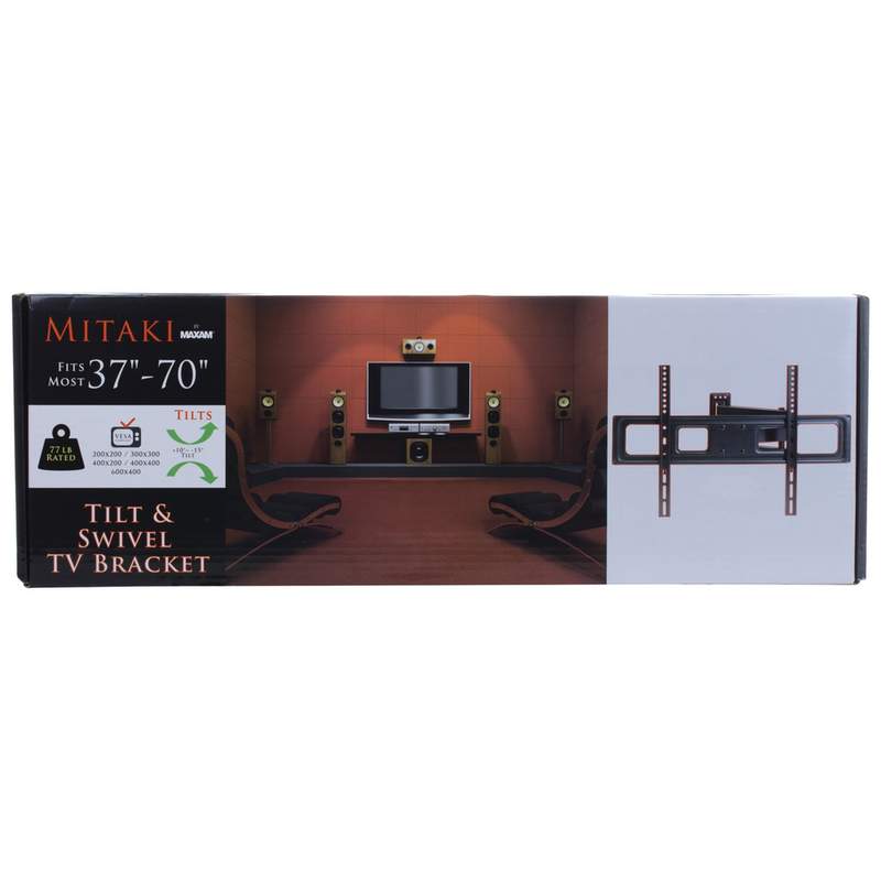 Mitaki by Maxam® 37" - 70" Full Motion Wall Mount TV Bracket