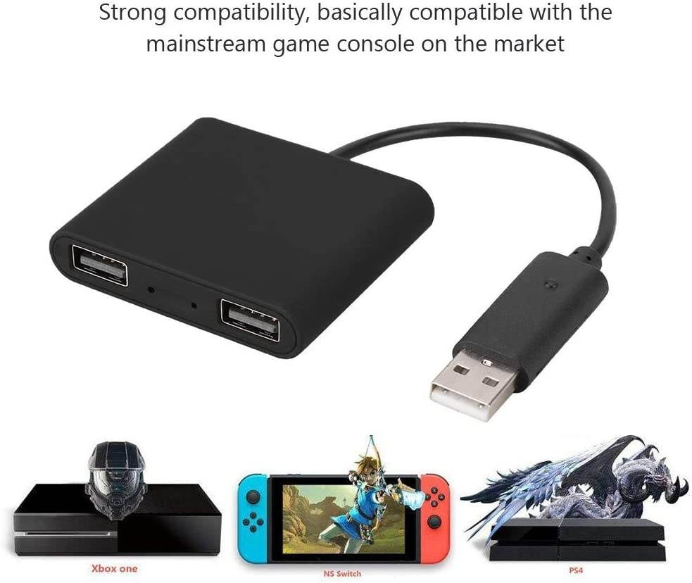 Wendry Mouse and Keyboard Controller Converter Adapter, Mini Mouse and Keyboard Converter Adapter for PS4/Xbox One/Switch Without Delay