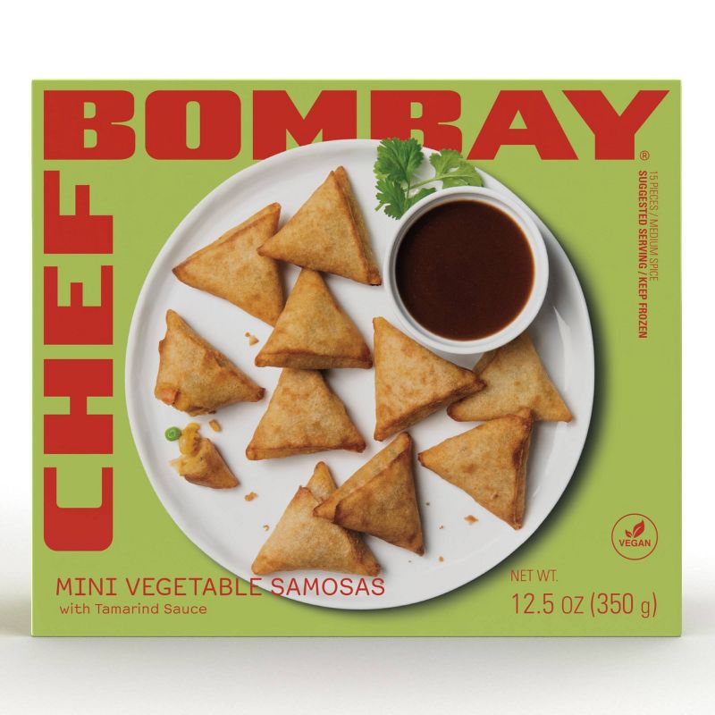 Chef Bombay Frozen Mini Vegetable Samosas - 12.3oz
