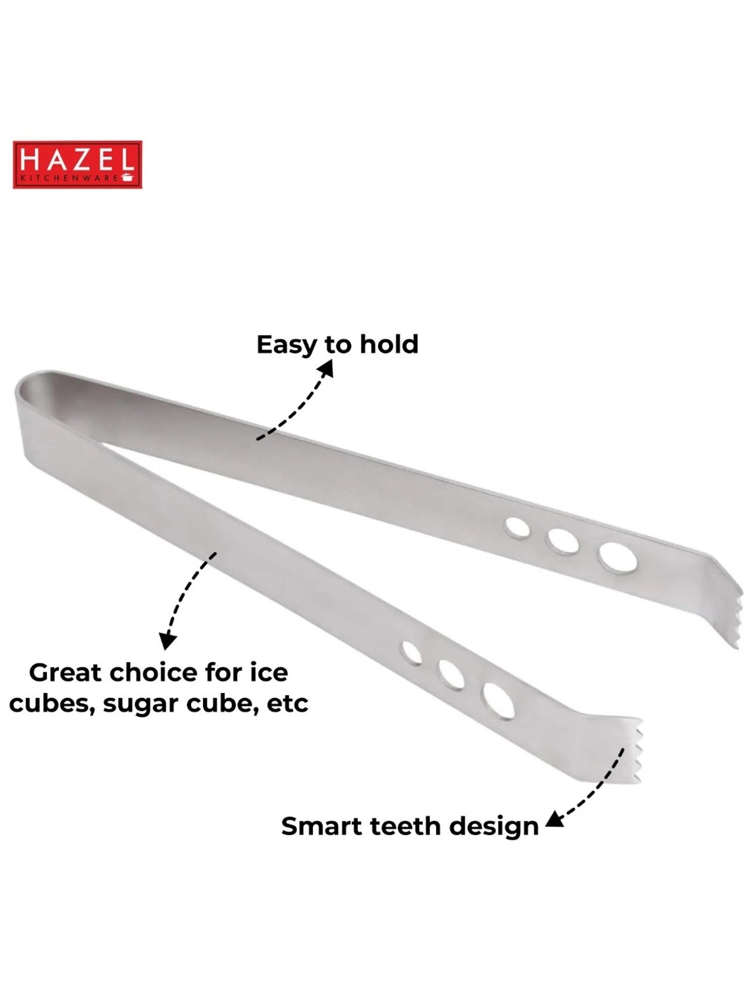 JOSEPH JOSEPH Silver & Green Steel 30.5 cm Elevate Tong - Set of 1