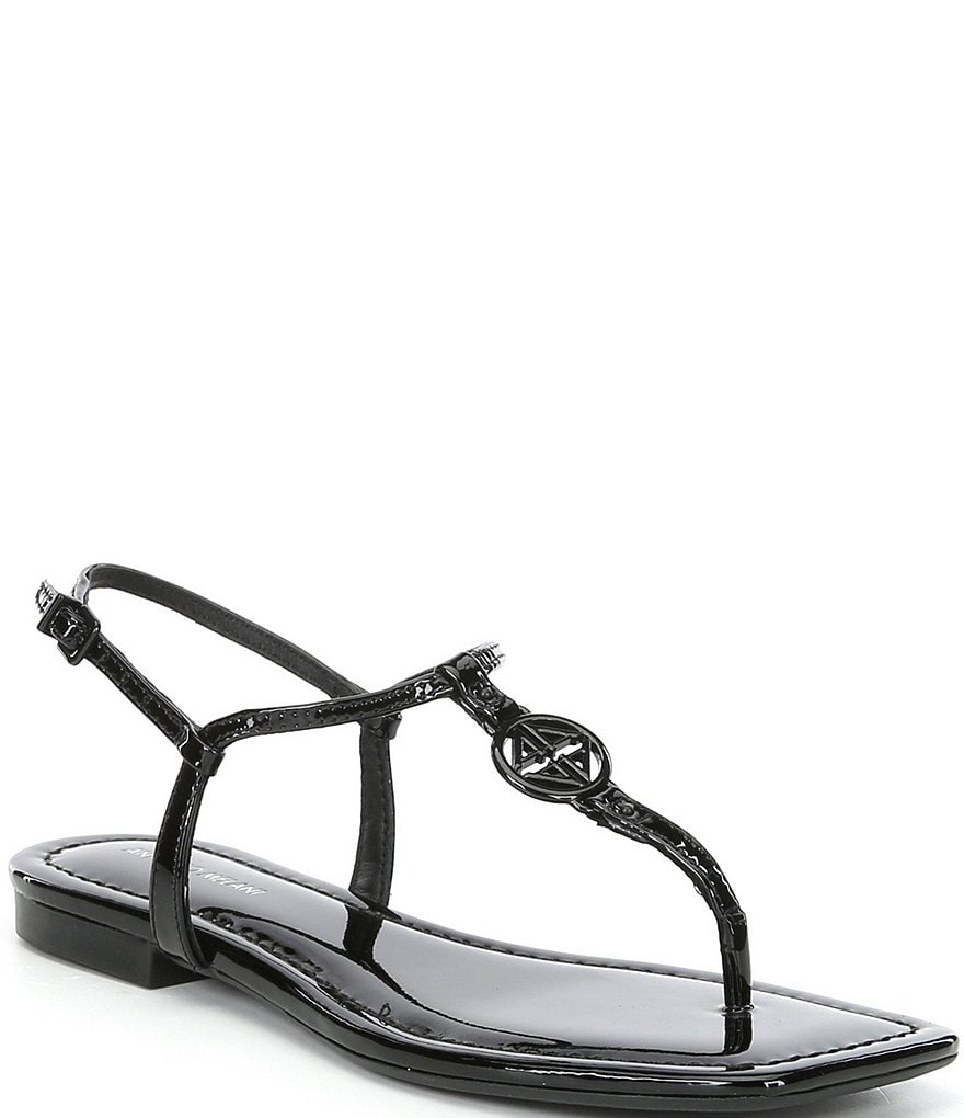 Antonio Melani Darsee Patent Leather Thong Flat Sandals