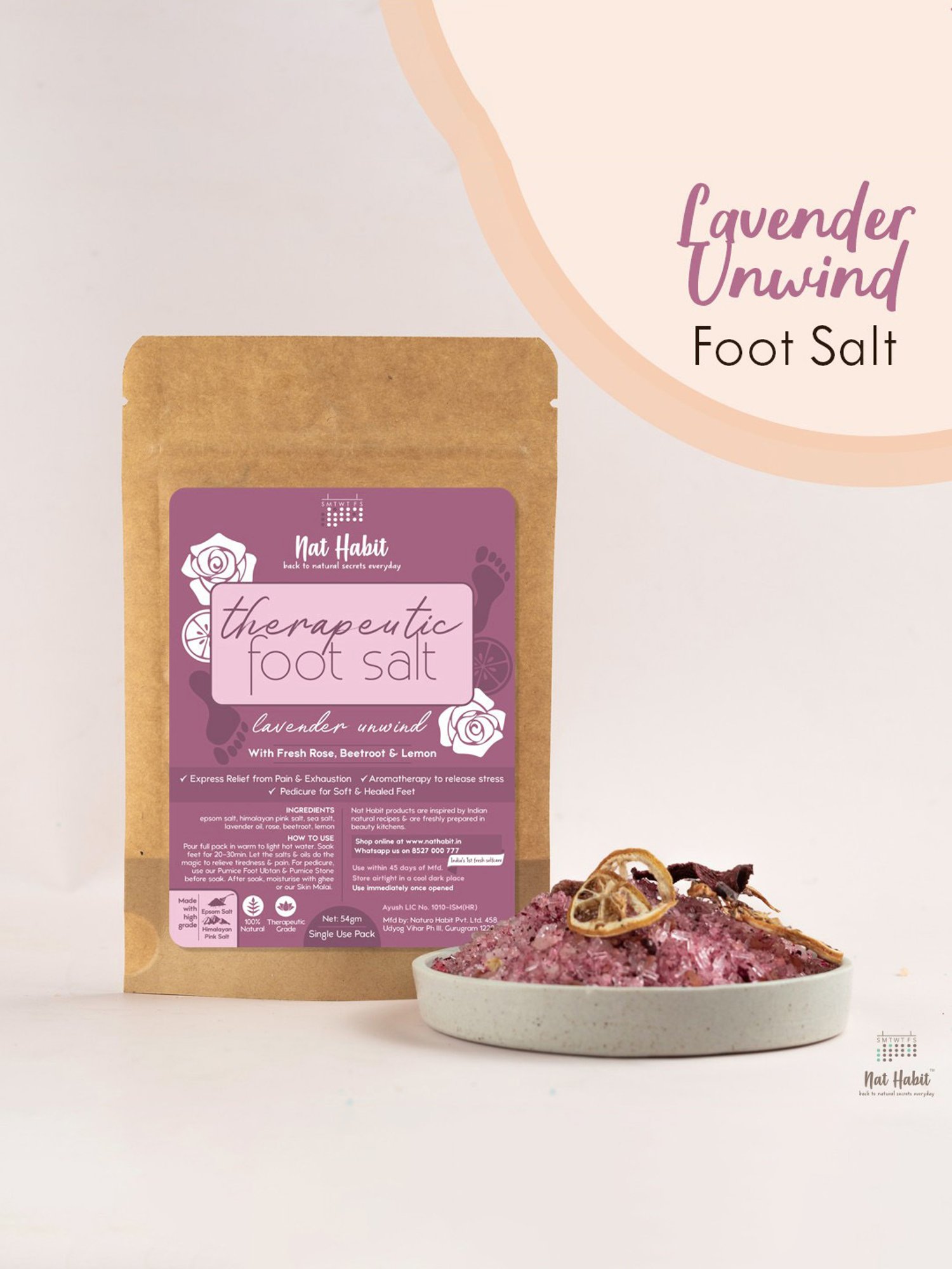 Shae Lavender Hand & Foot Scrub - 100 gm