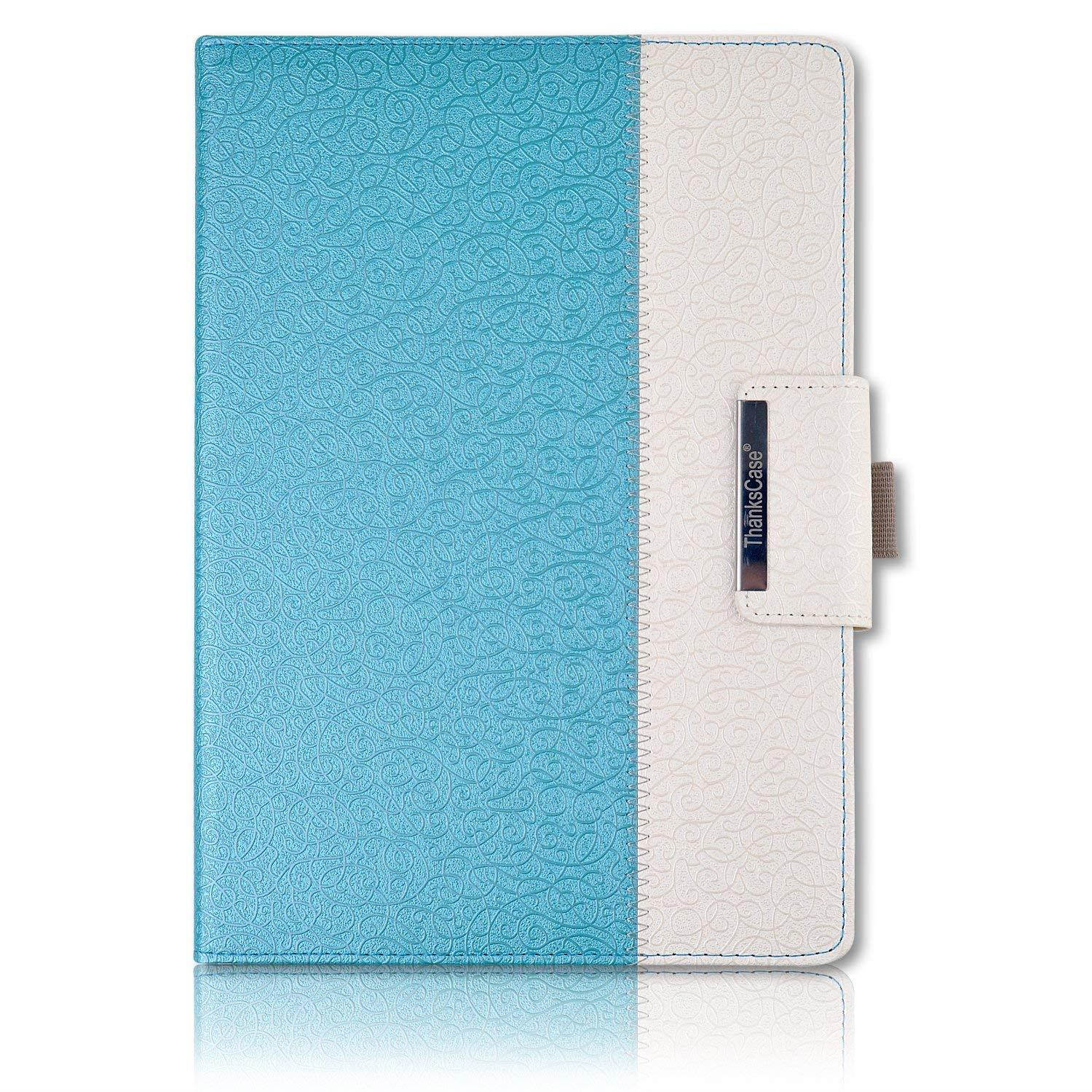 iPad Pro 10.5 Case,Thankscase Rotating Case Cover for iPad Pro 10.5 with Wallet Pocket with Hand Strap with Auto Sleep/Wake for New iPad Pro 10.5 Inch 2017 Release.(Teal Blue)