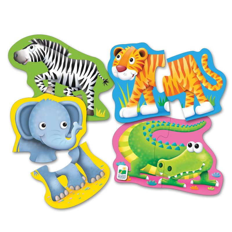 The Learning Journey My First Shaped Puzzle Safari Friends 4 two piece puzzles