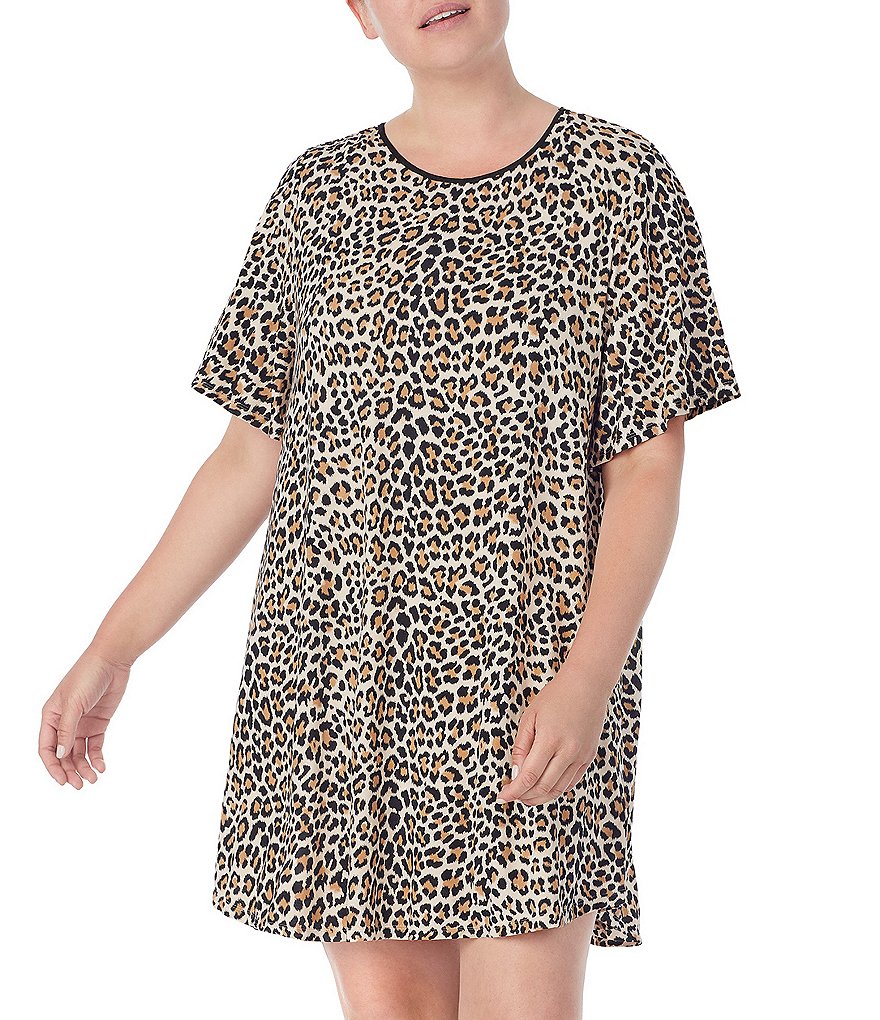 Rya Plus Darling Scoop Neck Charmeuse & Lace Solid Chemise