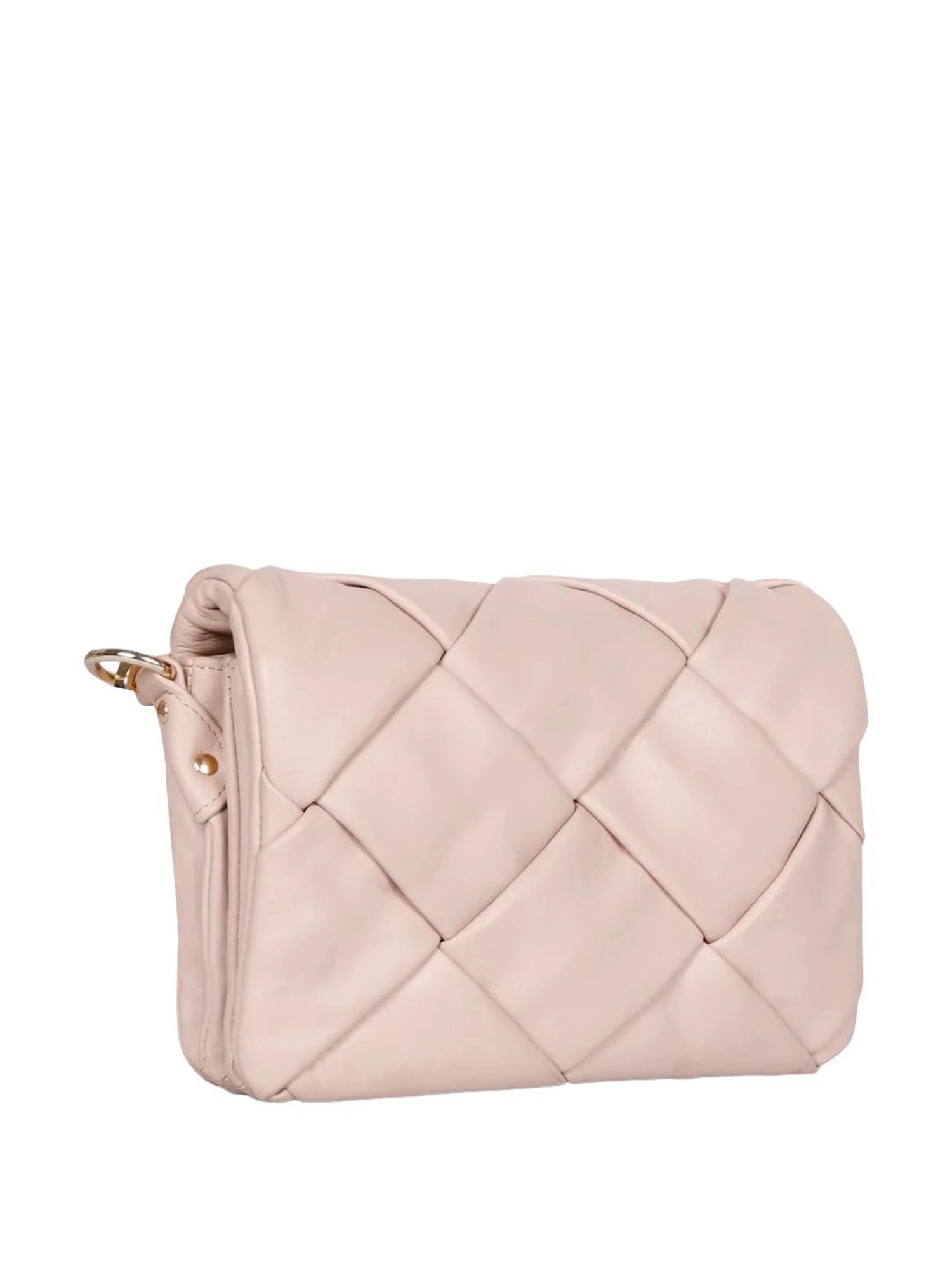 Saint G Pink Textured Medium Sling Handbag