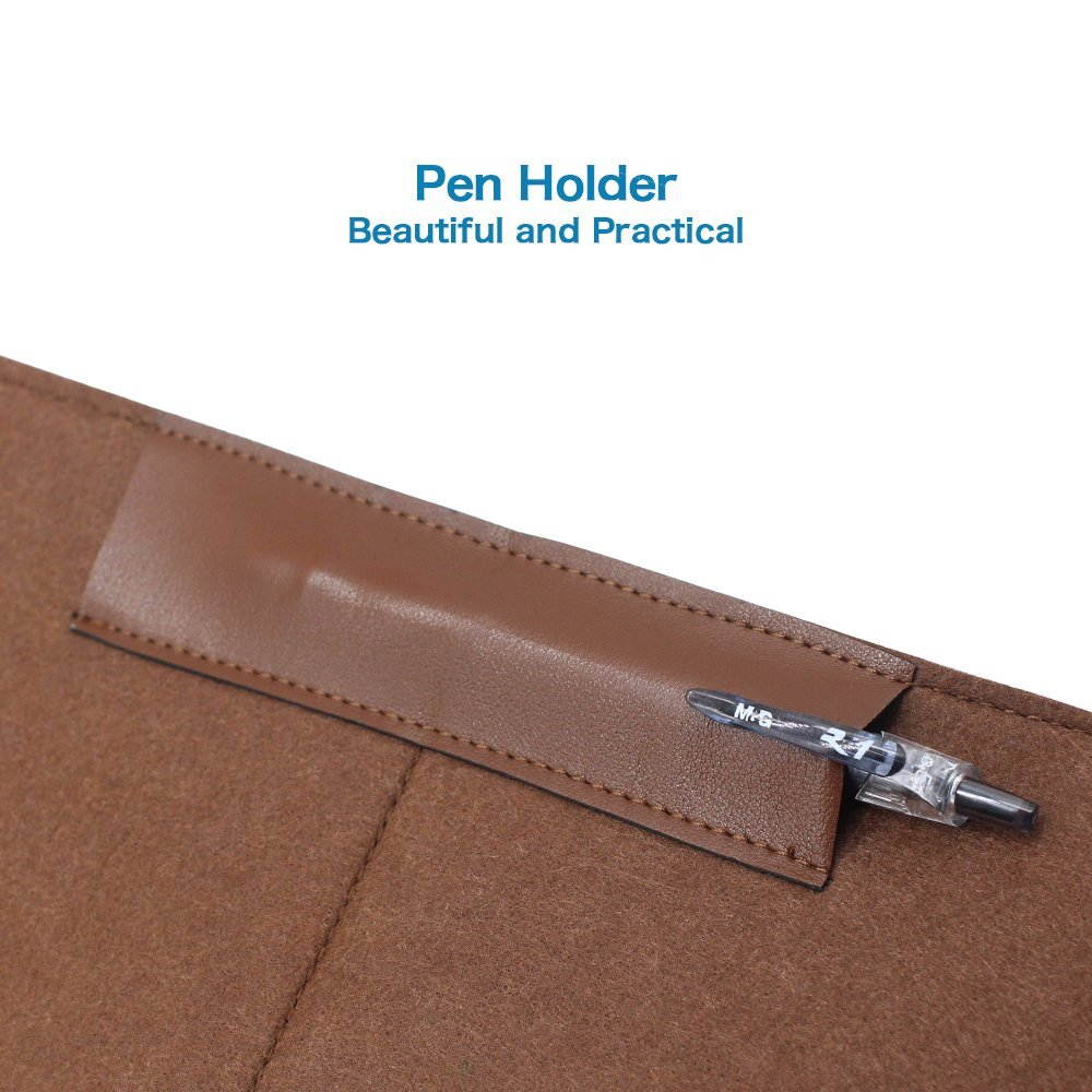 Jansicotek Professional Felt Mouse Pad 2 Layers XL Size 600x300MM Office Desk Mat Fashion Durable Computer Desk Mat Modern Table Felt with Pen Holder for Home Office Use