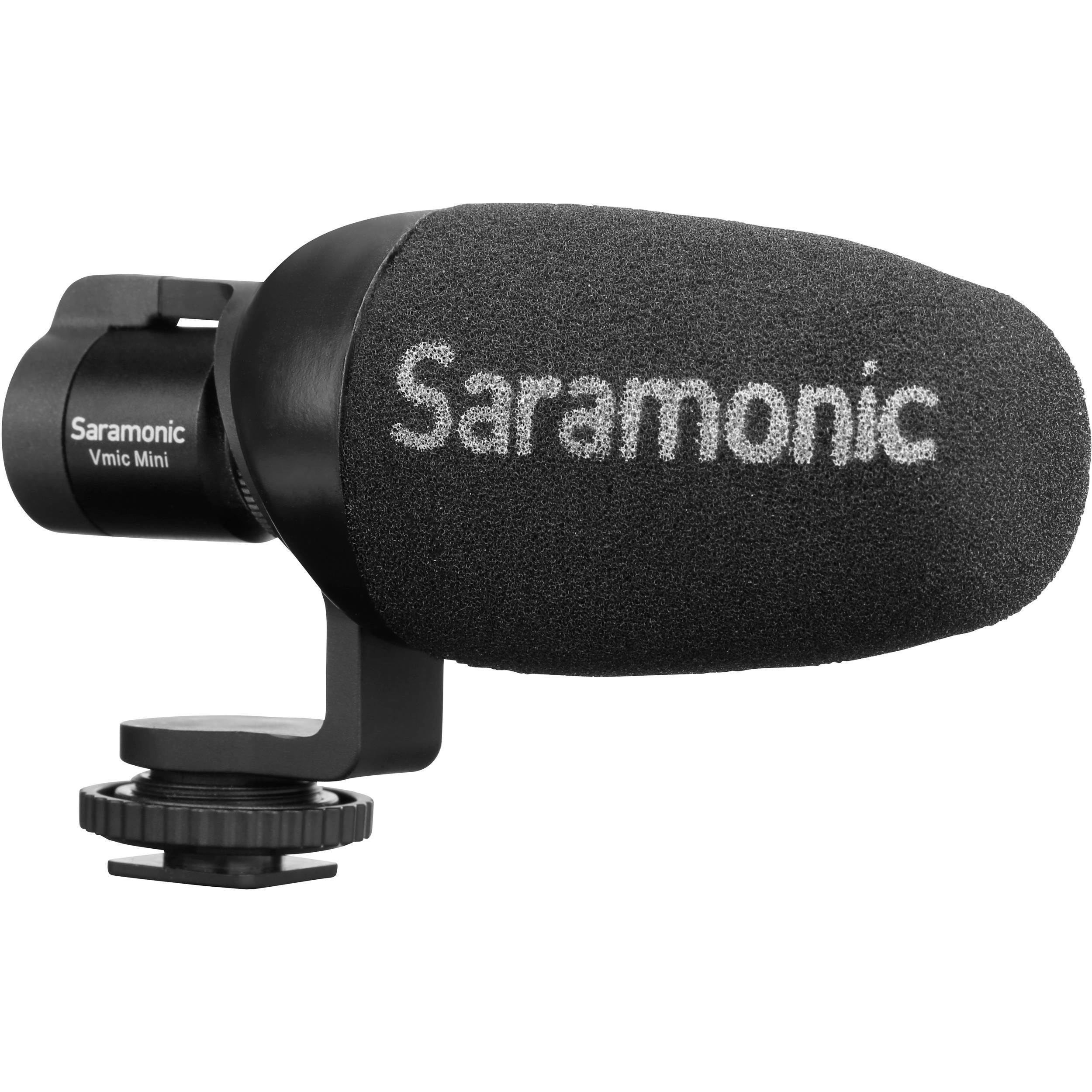 Saramonic Vmic Mini Compact Camera-Mount Shotgun Microphone for DSLR Cameras an
