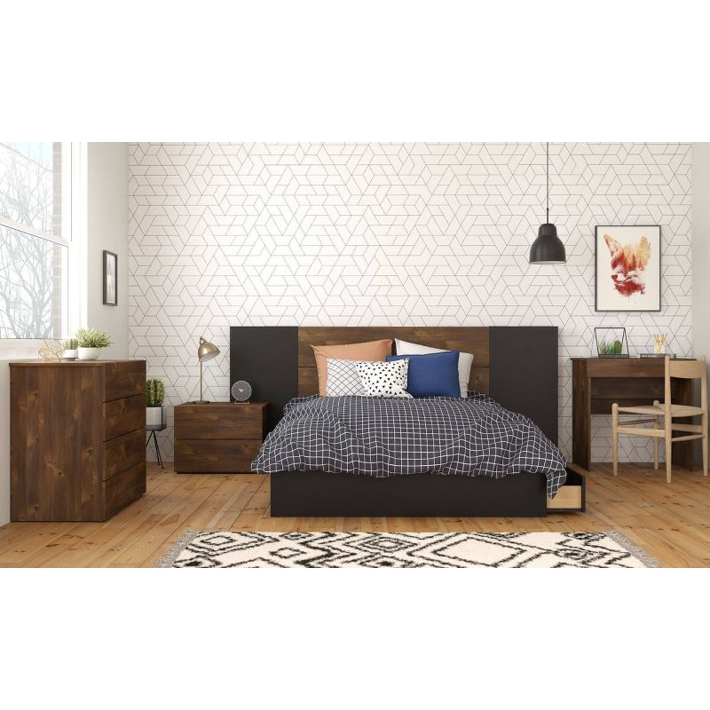 2 Drawer Nightstand Truffle - Nexera