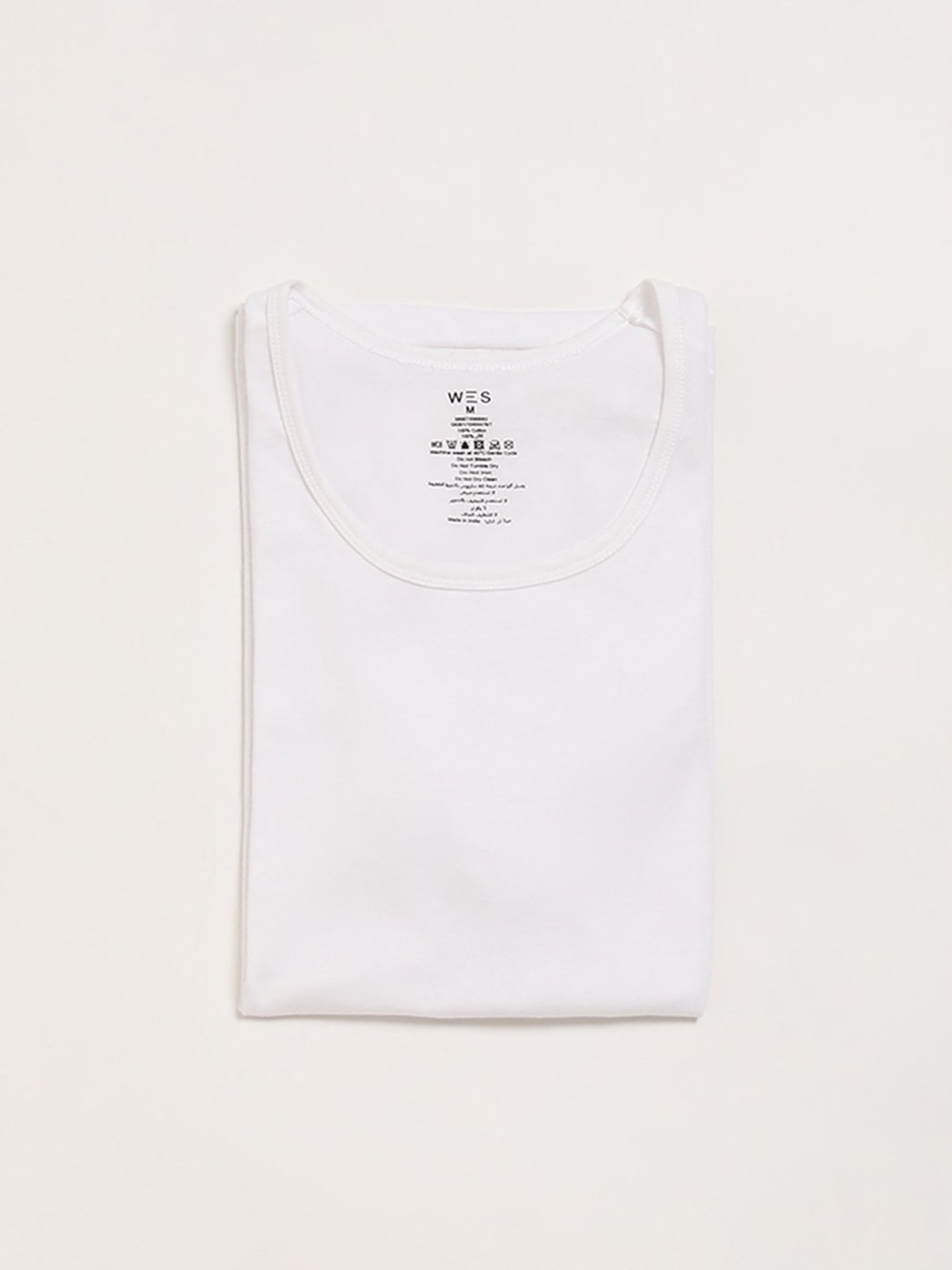 WES Lounge by Westside White Vests - Pack of 2