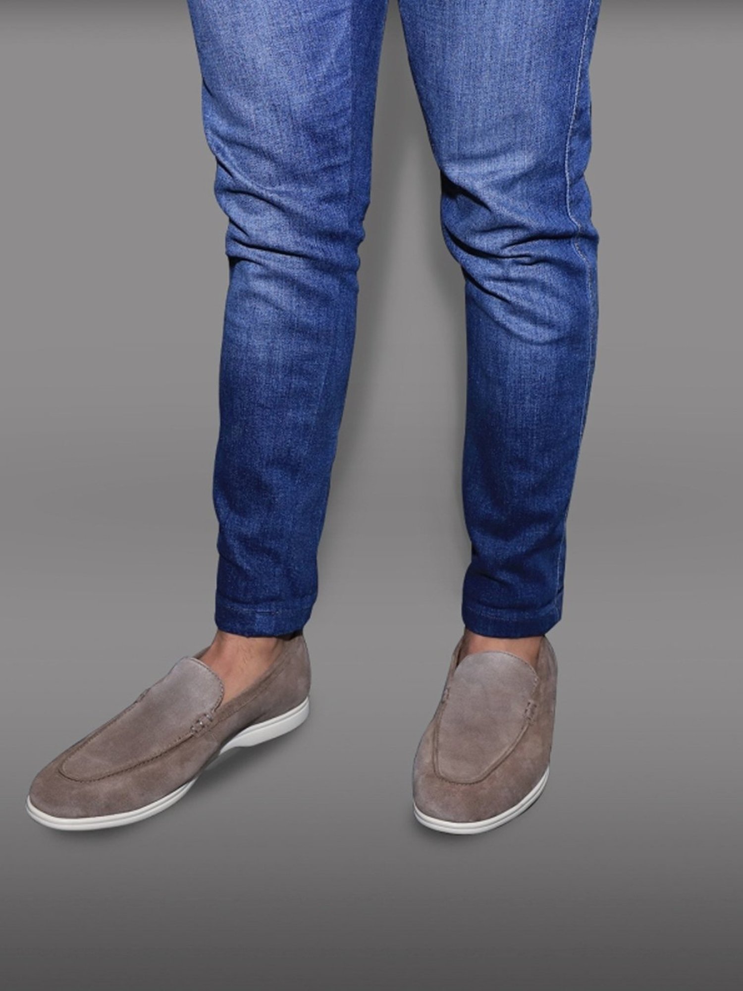 Geox Men's U Venzone Grey Loafers