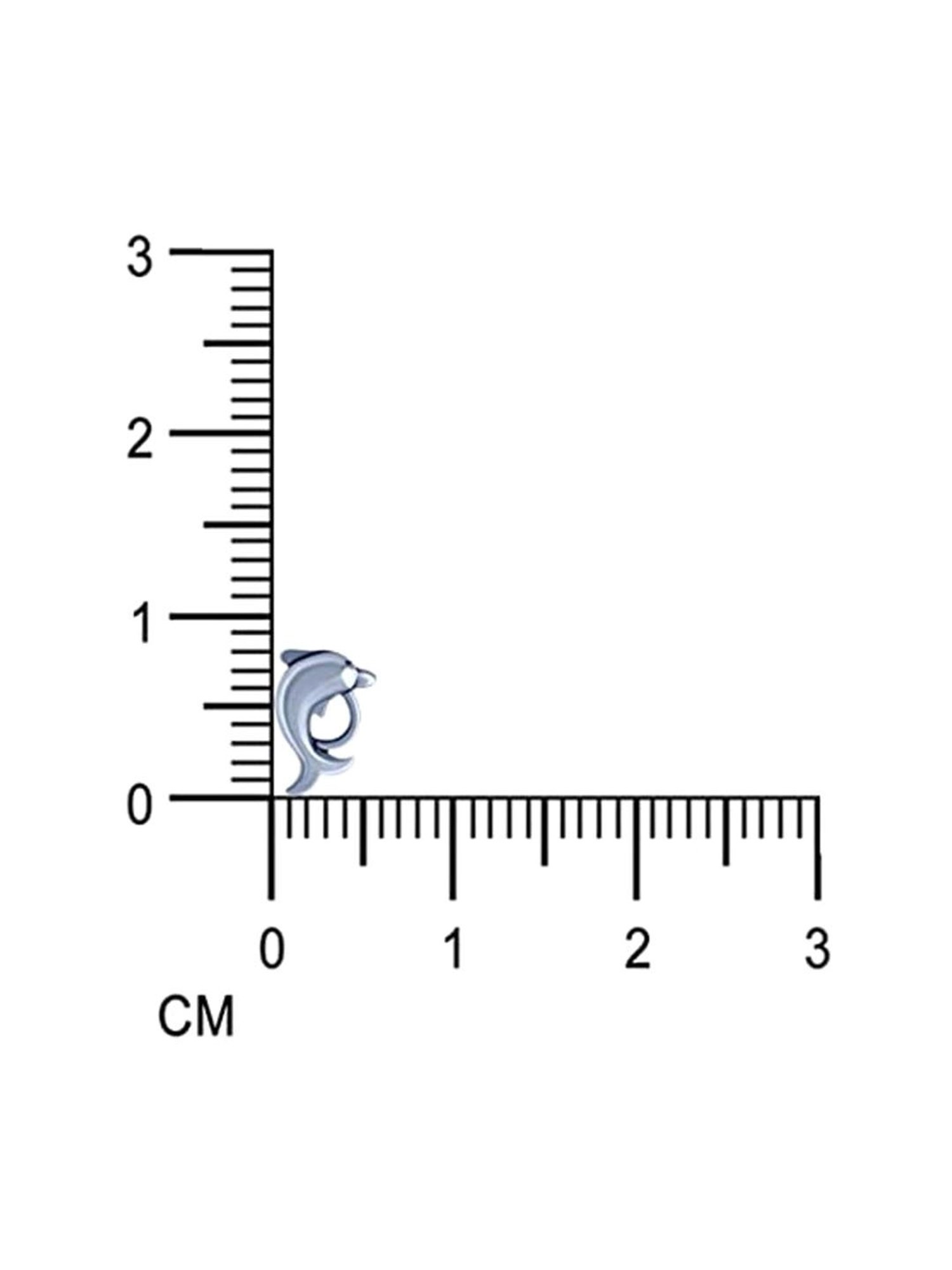 Rihi by P.C. Chandra Jewellers 92.5 Sterling Silver Dolphin Stud Earrings for Women & Girls