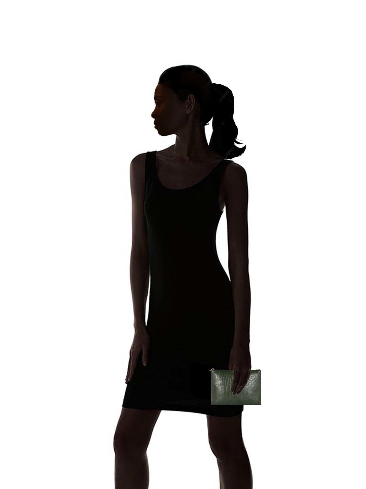 Bagsy Malone Green Textured Pouch